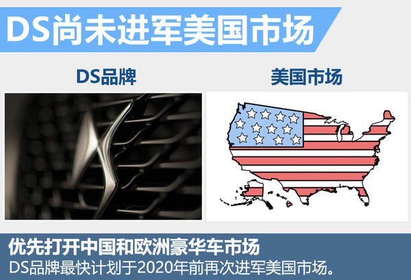 中国豪华车市场销量前十的车企包括德系四大品牌奥迪、宝马、梅赛德斯-奔驰以及跑车制造商保时捷;英国豪华品牌捷豹路虎;瑞典豪华车制造商沃尔沃,日系豪华品牌雷克萨斯、英菲尼迪;法国豪华品牌DS;美系豪华品牌凯迪拉克。美国市场中销量前十的豪华品牌并不包括DS和保时捷,取而代之的是日系、美系豪华的讴歌和林肯。此外,DS品牌目前尚未进军美国豪华车市场。