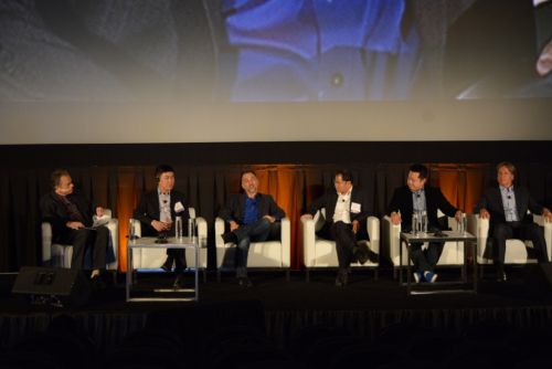 中美电影和电视产业博览会在洛杉矶市中心举行。（侨报记者夏嘉摄）