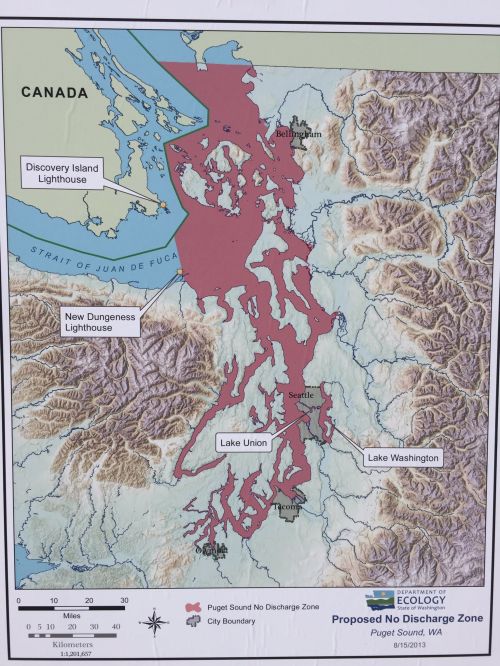 拟设置的普吉湾禁排区（图片来源：华州生态部）